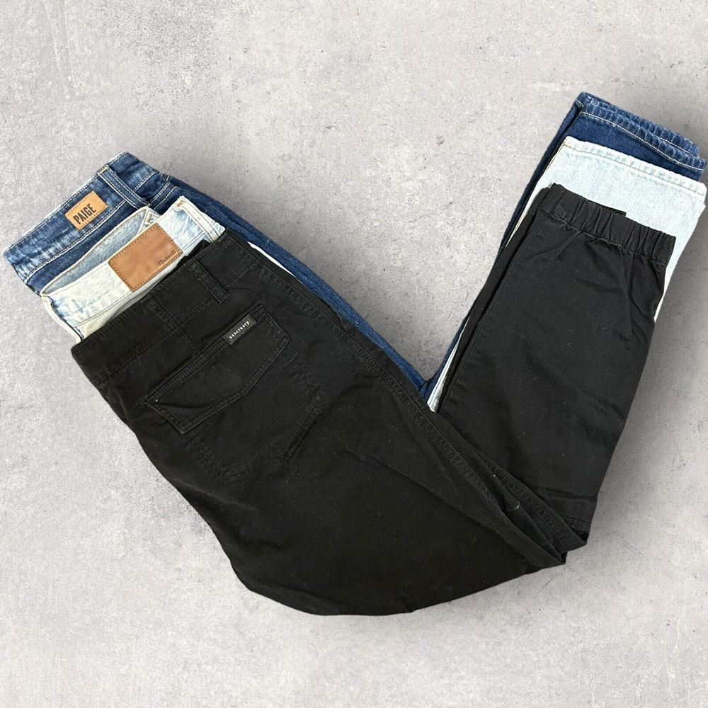 Women's Jeans Pants Lot‎ of 3 Size  27 Madewell Paige Santucary